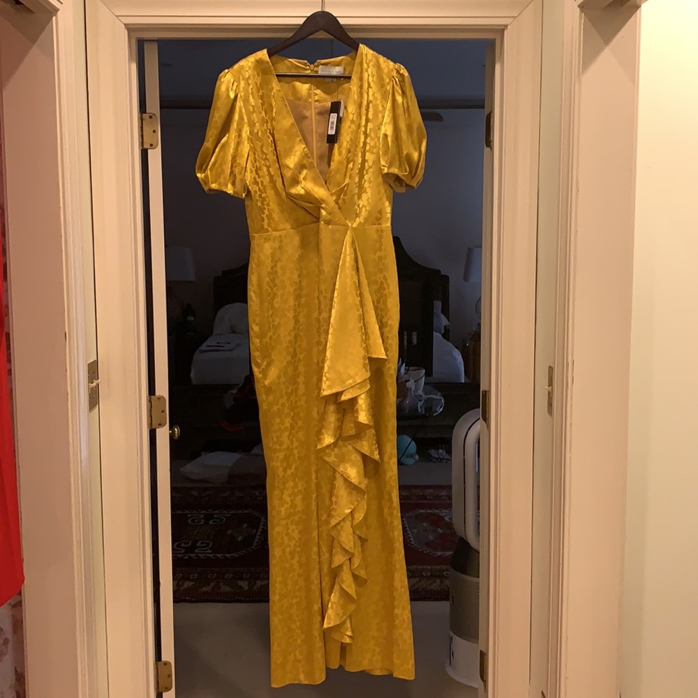 Fiona gown mustard size 14 black tie wedding - Picture 5 of 7